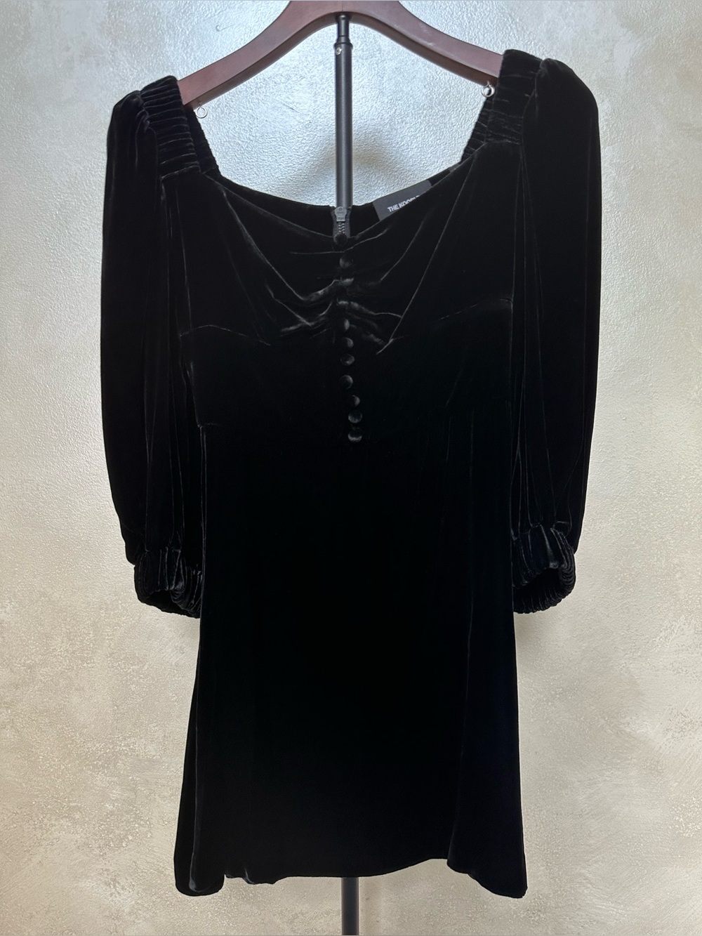 The Kooples Velvet Bustier Mini Dress sz 0, NWT